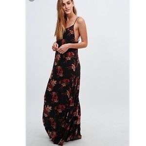 Free People Black Floral Maxi Dress